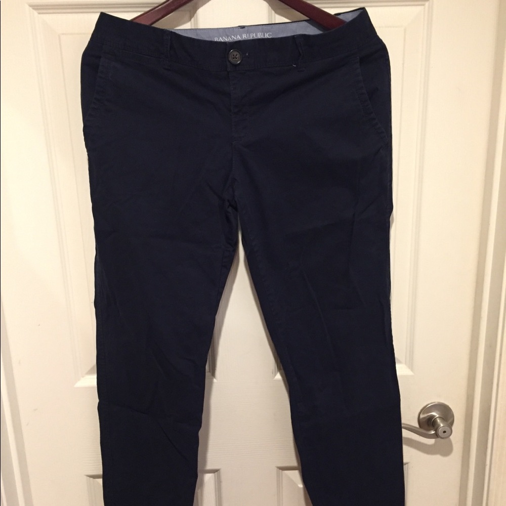 Banana Republic City Chino Navy Blue Pants